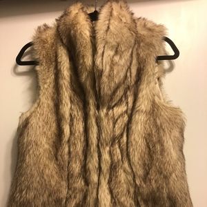 BCBG Faux Fur Vest